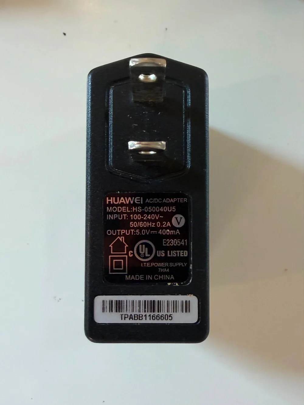 Lot of 3 USB Wall Charger Adapters TCL Huawei and Sony Black